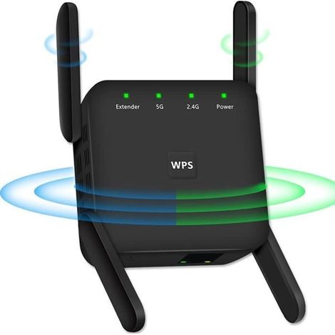 répéteur wifi 1200mbps amplificateur wifi, wifi extender double bande 5ghz 2.4ghz sans fil wifi booster avec ap répé[260] (1/4)