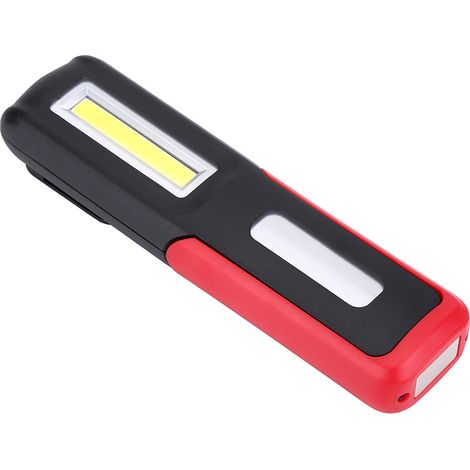 Lampe de travail LED COB portable rechargeable par USB avec crochet magnétique (rouge) (1/5)