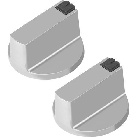 Set mit 2 Bedienknöpfen aus Zinklegierung für Gasherde, 6 mm, für Backöfen, Kochfelder, Metallschalter (1/4)