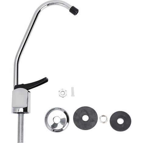 Robinet d'eau, robinet de cuisine Type de presse universel pour filtre à eau pour adoucisseur d'eau pour purificateur d'eau pour électrolyseur d'eau Mélangeur de lavabo (1/4)