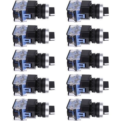 10 commutateurs rotatifs 3 positions BEM38-20X/31 22 mm avec mécanisme de verrouillage automatique (1/5)