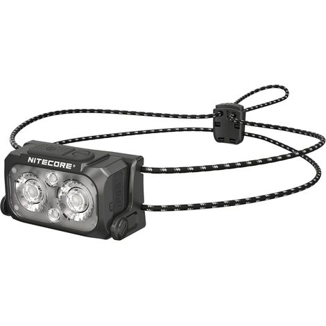NU21 Running Headlamp, 360 Lumen Ultralight USB-C Rechargeable with White and Red LEDs(Black)