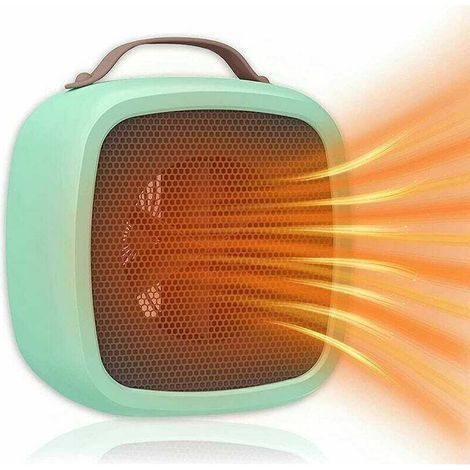 Chauffage Soufflant Portable, d'Hiver Mini Radiateur Soufflant électrique Céramique Adapté à la Chambre de au Bureau, au Salon Chauffage Soufflant Silencieux Basse Consommation (vert) (1/5)
