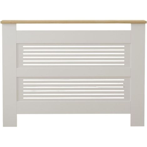 Calicosy – Meuble cache radiateur 112 cm x 19 cm x 82 cm – Structure en panneaux mélaminés – Pieds en hêtre massif – À fixer au mur (1/5)