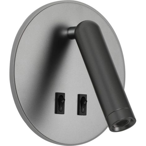 Furla LED-Wandleuchte grau italux WL-53742-1-GR (1/4)