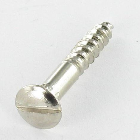 Vis bois Tête fraisée bombée TFB Fendue 4X20 Acier nickelé-1 pièce