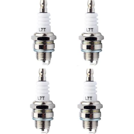 4pcs L7T Spark Plugs, Universal Replacement, l7t Spark Plug, Chainsaw Spark Plug Replacement for Lawn Mower 2-Stroke Engines