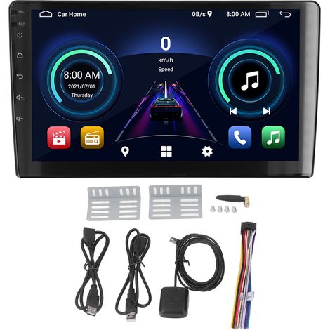 Écran tactile 9 pouces autoradio Bluetooth 5.0 Android 10.1 GPS navigation radio AM FM lecteur (1/5)