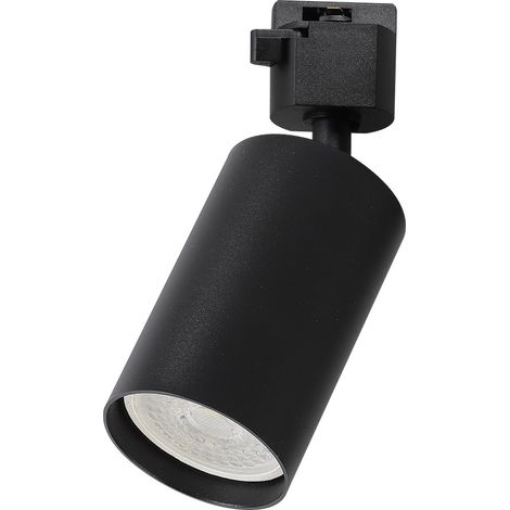 Spot sur rail 1-phase orientable noir GU10 10W Milagro (1/5)
