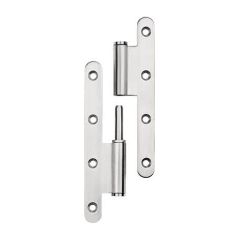 Charnière à Arc épaissie en acier inoxydable de purification, porte en acier lourde, charnière arrondie pour toilettes, charnière amovible type L,140x60x2.5mm,Droite(1 Pièce) (1/5)