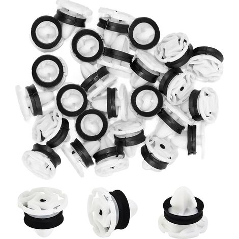 Clips de Fixation Attaches Garniture, 30 Pièces Universal Retenue Vehicle Clips Rivets en Plastique, OEM 7703077476, pour Auto Voitures Panneaux de Portes (1/5)