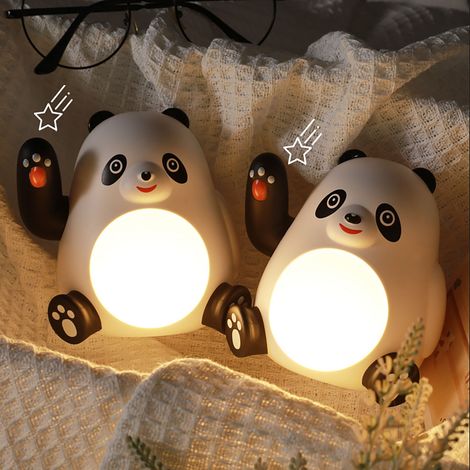 Veilleuse panda, économe en énergie, simple et jolie, veilleuse LED, cadeau d'anniversaire idéal pour les enfants et les bébés (1/5)