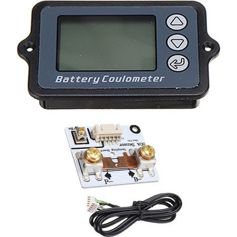 TK15 5-50A 8-120V Compteur Coulomb avec Shell indicateur de Batterie de véhicule é