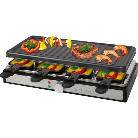 Clatronic RG 3757 Raclette eléctrica negro 8 personas