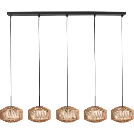 Mexlite - lampada a sospensione - HaloSwap - naturale nero -