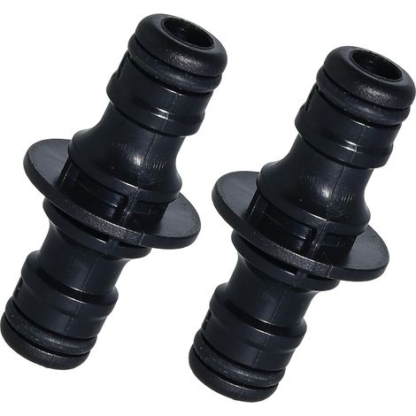 2 pièces raccords de Tuyau d'arrosage,1/2 Pouce Double fiche Pièce,raccordement de Deux tuyaux pour l'extension, même avec Une Pression d'eau élevée. (1/5)