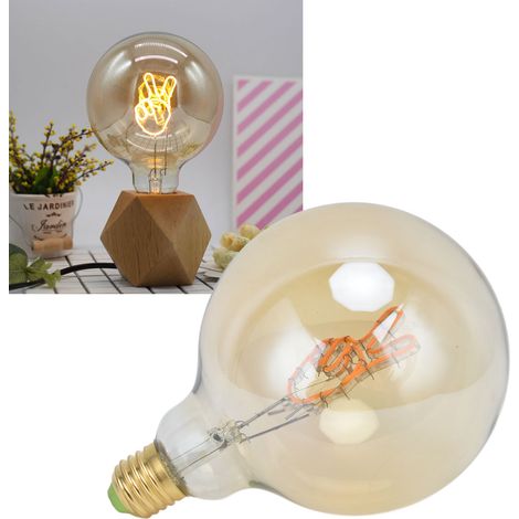Ampoule rétro G125, ampoule LED Edison E27/E26, 4 W, lumière chaude (1/5)