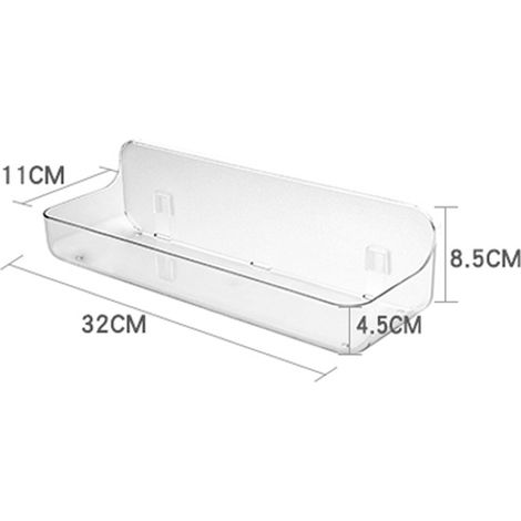 Étagère de rangement à ventouses pour salle de bain, égouttoir mural, support suspendu sans perçage, pour le rangement du savon mural des toilettes, sans perçage (1/5)