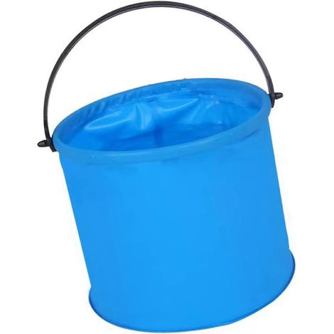 Seau à sable pliable avec base étanche pour activités extérieures (piscine, plage), idéal pour les enfants, les voyages et le jardinage d'été. (1/5)