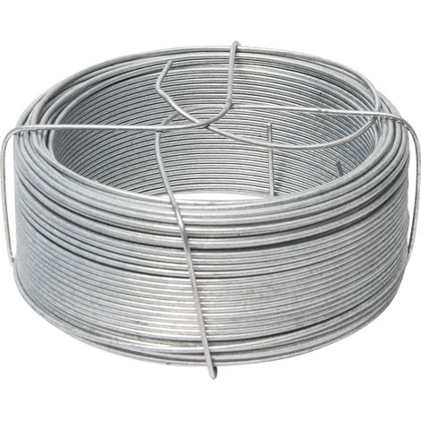 1 - Fil De Fer Galvanisé - Bobine 50m - Fixation Végétaux Et Réparations Diverses - Usage Jardin Et Bricolage - Gris - 0,7mm X 50m