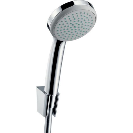 hansgrohe Croma 100 Brausehalterset Mono mit Brauseschlauch 125 cm Chrom, 27574000 (1/3)