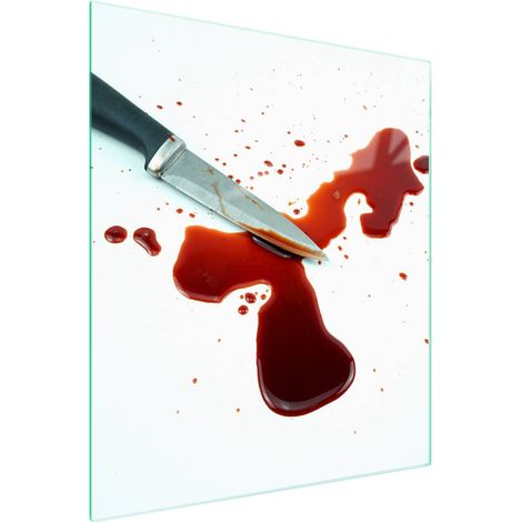 TAGLIERE IN VETRO 45x52 Coltello (1/5)