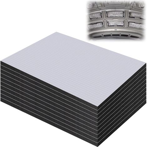 5 Pièces de Tapis Isolant Pour Voiture, Tapis Insonorisant 25 X 18 cm, Tapis d’Isolation Acoustique, Tapis Isolant en Plaques d'Aluminium Butyle, Tapis D’Isolation Acoustique, pour Étanche Lgnifuge (1/5)