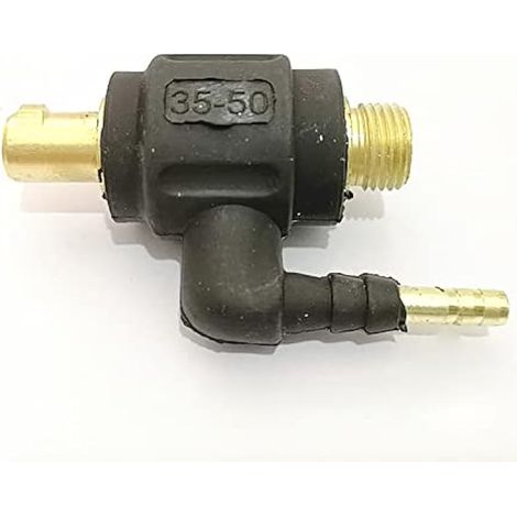 Adaptateur de soudage TIG Agon pour torche à gaz Dinse : raccord M16 x 1,5 vers connecteur rapide DKJ 10-25 / DKJ 35-50 (1/4)