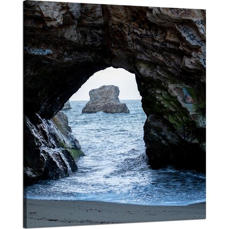 Leinwanddruck Natur Felsbogen Ozean 80x100 cm