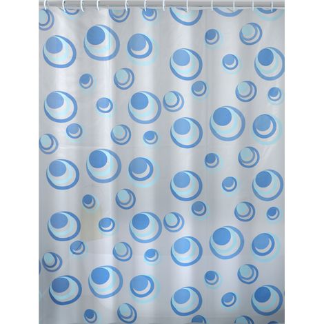 Tenda doccia bagno in peva 'orbita' azzurro - 120x200 (1/2)