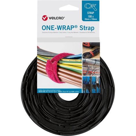 Velcro 8412355644662 Kabelband schwarz 20 mm x 150 mm