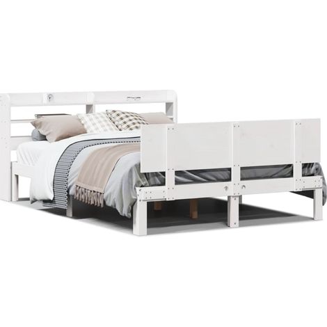 Maison Exclusive - Estructura de cama con cabecero madera de pino