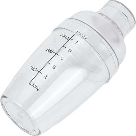 Shaker à Cocktail avec Balance pour Bar, Thé au Lait, Jus et Vin - Tasse en Plastique 350ml pour Maison et Magasin (1/5)
