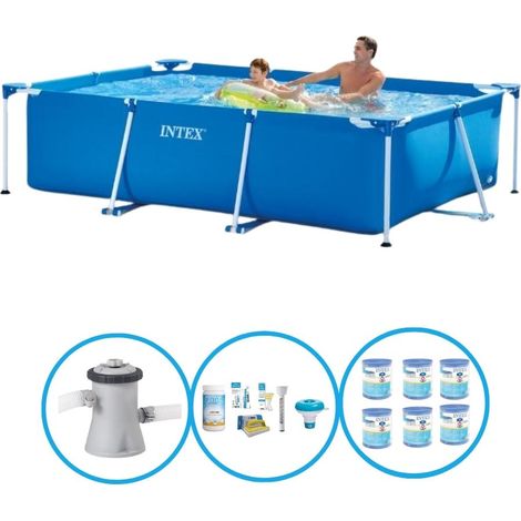 Intex Piscine Tubulaire Rectangulaire - 260x160x65 cm - 6-pièces  S22347