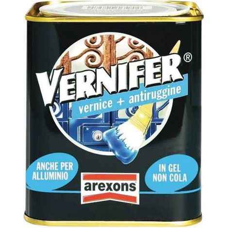 SMALTO ANTIRUGGINE ANTICHIZZATO 'VERNIFER' 750 ml - Antracite