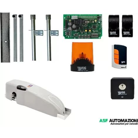 Kit VDS Basic On per porta basculante garage con bracci dritti e accessori