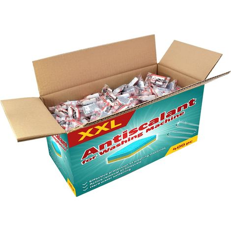 vidaXL Pastillas de detergente de lavadora 400uds contra cal suciedad (1/5)