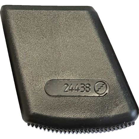 Zarges Außenschuh für Stufen-Stehleitern aus Aluminium, elektrisch ableitfähig 48 x 25 mm