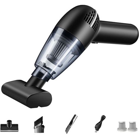 Aspirateur de voiture eau et poussière, 4 en 1, souffleur d'air sans fil 120 W, mini portable 9000 Pa (1/5)