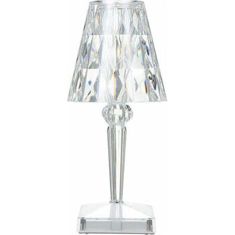 Lampe de chevet ACKERMAN en cristal diamant, réglable en luminosité et température de couleur, veilleuse USB pour chambre, ambiance douce (1/4)