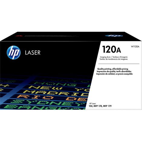 HP 120A W1120A, Tambour dimagerie laser authentique pour imprimantes HP Laser 150 et imprimantes multifonctions HP Laser 178/179 (1/2)