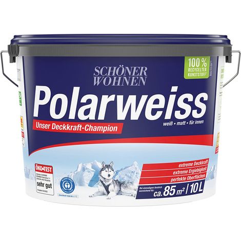 Schöner Wohnen Polarweiss 10 Ltr. weiss extreme Deckkraft Innendispersionsfarbe