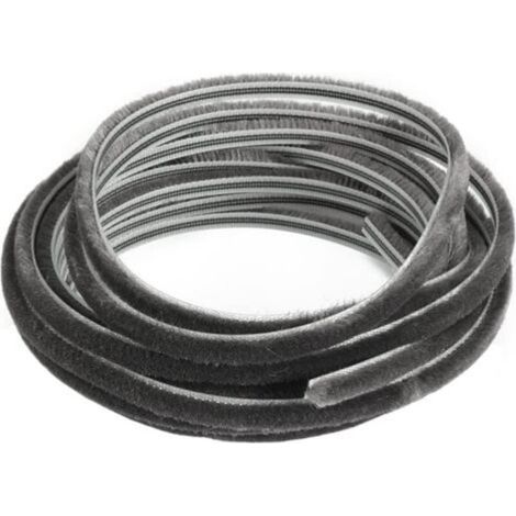 Weatherstripping Brush, 10m (L) x 7mm (W) x 6mm (T) Self-Adhesive for Window Frame - High-Density Felt Seal Strip - Door Draft Stopper (1/5)