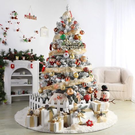 Boule de Noel, 50 Pcs Decoration Noel Sapin Boules de Noël Rouge et Or, Sapin Boules avec Lanière pour Mariage,Fête Anniversaire (1/3)