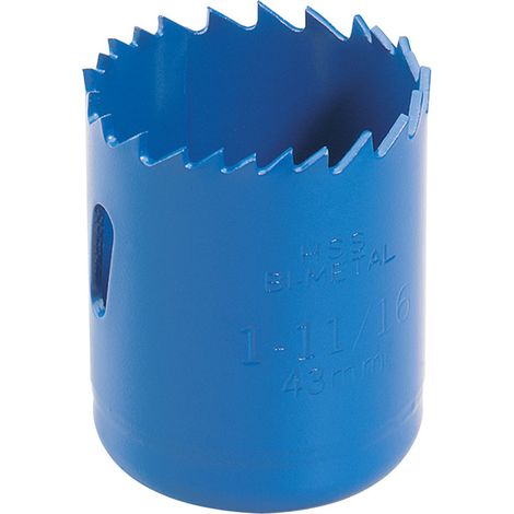 Draper 43mm HSS Bimetal Hole Saw with High-Speed, Variable Pitch Design – Model 41078