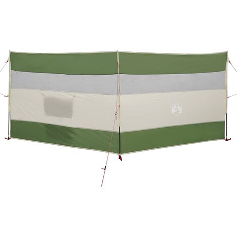 Brise-vent de camping vert 340x130 cm imperméable CFW293371 (1/5)