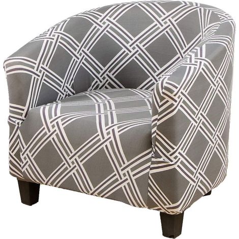 Housse de fauteuil club extensible, housse de fauteuil baignoire amovible et lavable, protection de meubles pour salon - A09 (1/5)