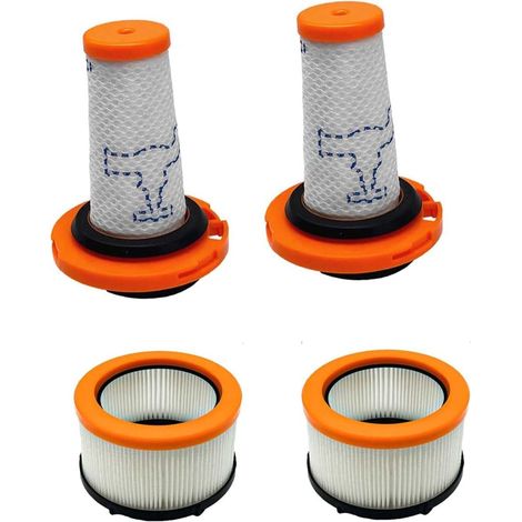 4 Stück Filter Ersatzteile Zubehör für Rowenta X-Force Flex 9.60 / X-Nano kabelloser Akku-Stabstaubsauger, Vormotorfilter + Nachmotorfilter, Ersetzt ZR009010, ZR009012 (1/5)