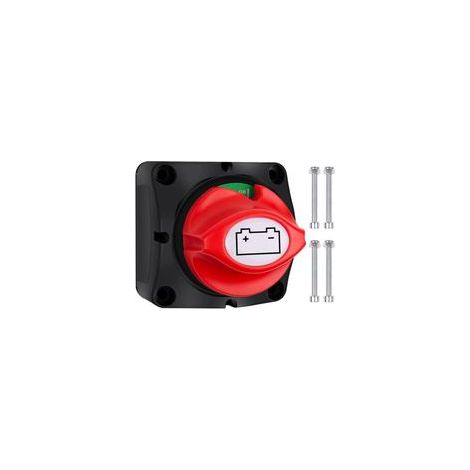 Coupe Circuit Batterie 12V 24V 48V coupe batterie ON-OFF, Master Switch batterie 200A interrupteurs de batterie pour Yacht Bateau Camion Bus Voiture Moto