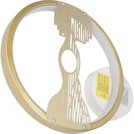 Applique murale LED créative pour chambres et salons, applique pour couloir, lampe décorative moderne pour chambres, dorée « Love Me, China Bridge » AC85-265V (1/5)